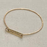 "FOUNDER" | "PURPOSE" Bronze Stamped Cuff Bracelet for My Founder Story - K Kay Designs