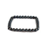 Oxidized Sterling Silver Stackable Beaded Square Ring - K Kay Designs