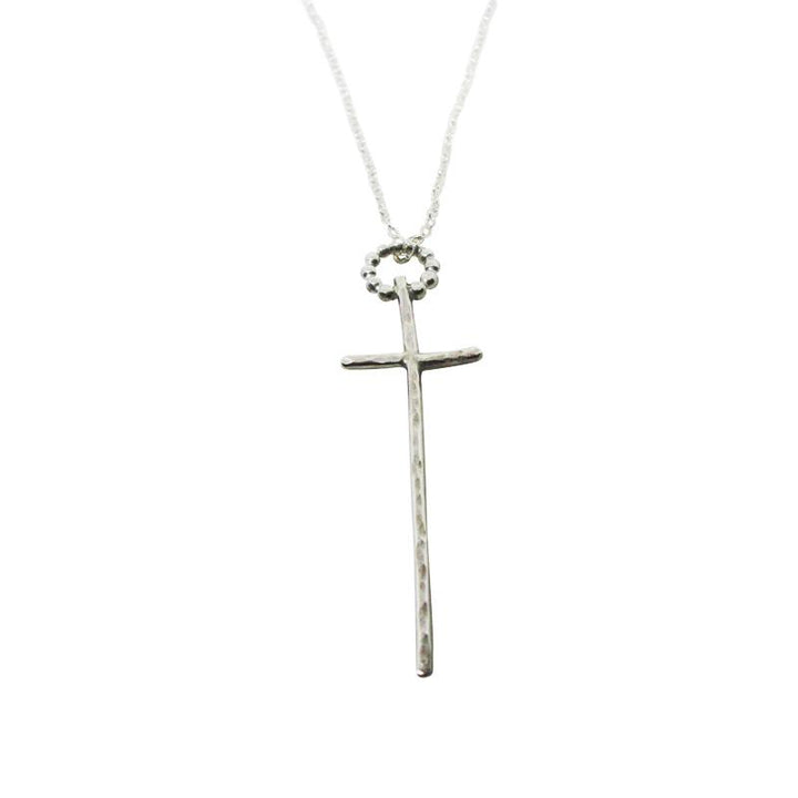 Signature Sterling Silver Skinny Cross Necklace - K Kay Designs