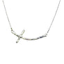 Sterling Silver Sideways Cross Necklace - K Kay Designs