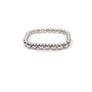 Sterling Silver Stackable Beaded Square Ring - K Kay Designs