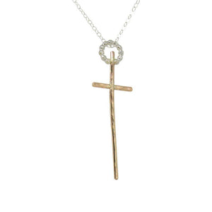 Signature 14K Gold-Filled Skinny Cross Necklace - K Kay Designs