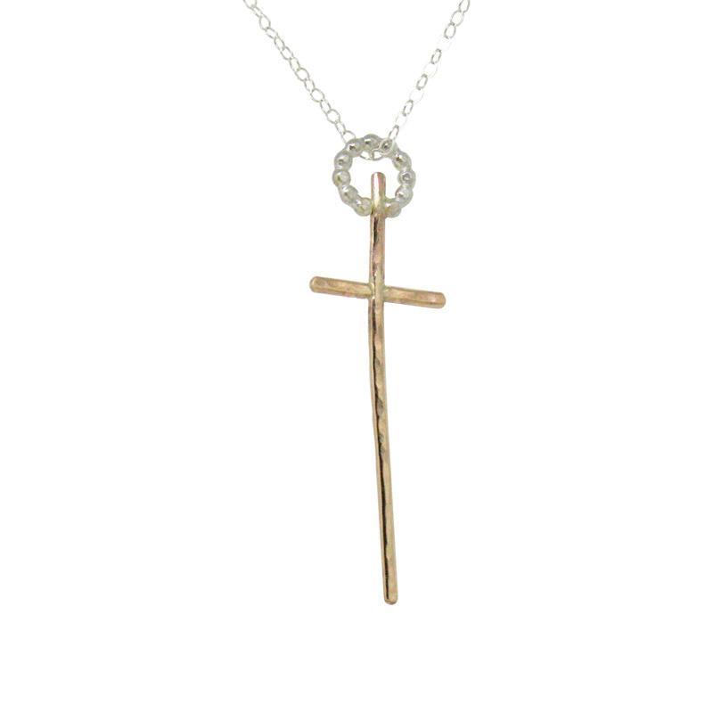 Diamond Angel Wing Cross Necklace 1/10 ct tw Sterling Silver | Kay