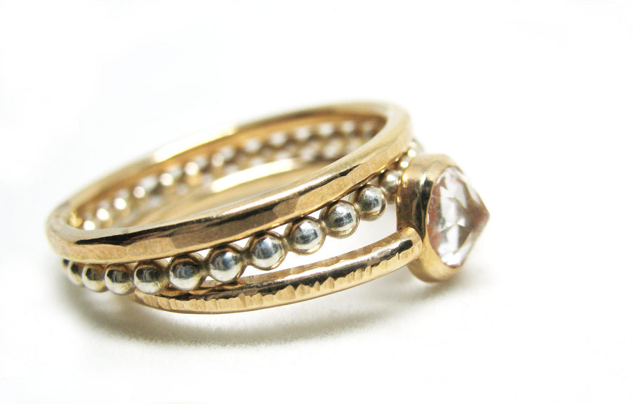 Sterling Silver Stackable Bead Ring - K Kay Designs